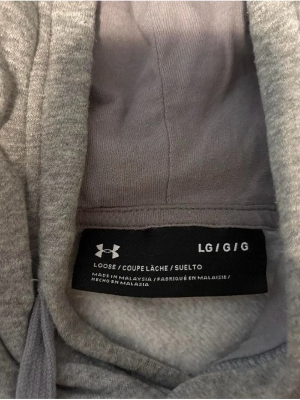 Under Armour Gray Hoodie with American Flag Logo - Freedom Graphic